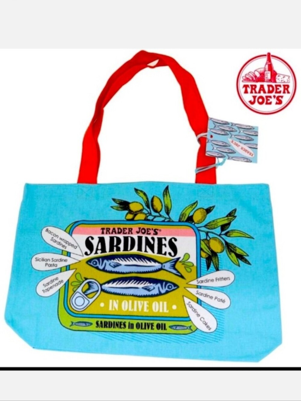 Trader Joe’s Canvas Tote Bag - SARDINES